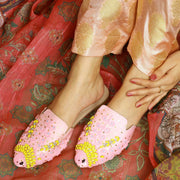 Artistry in Every Step – Embroidered Mules For Women