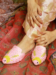 Artistry in Every Step – Embroidered Mules For Women