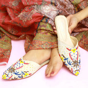 Elegant Embroidered Mules – Art in Every Step For Women