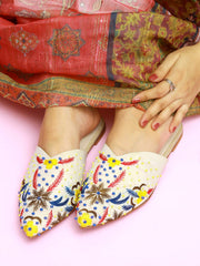 Elegant Embroidered Mules – Art in Every Step For Women