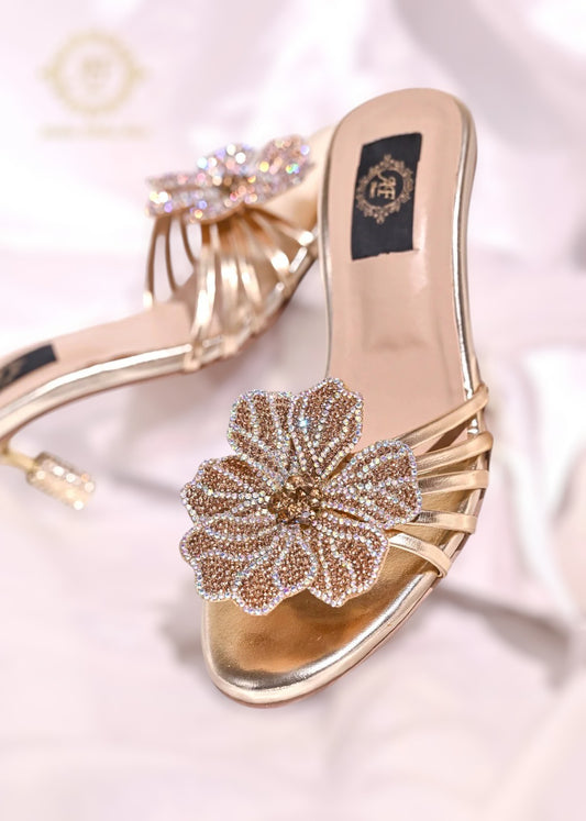 Jade Heels in Black, Bottle Green, Silver & Gold – Bold & Glamorous For Women