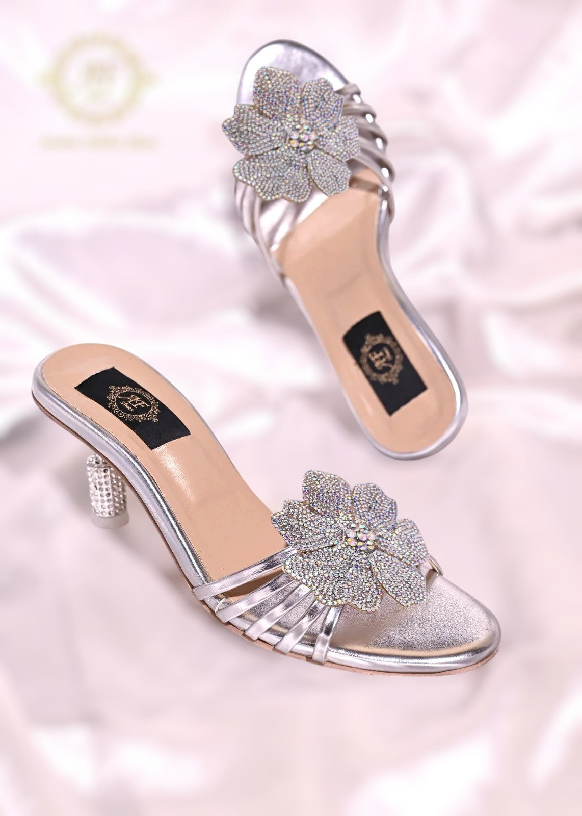 Jade Heels in Black, Bottle Green, Silver & Gold – Bold & Glamorous For Women