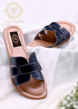 Belle in Pink, White & Black – Effortless Elegance Slides For Women