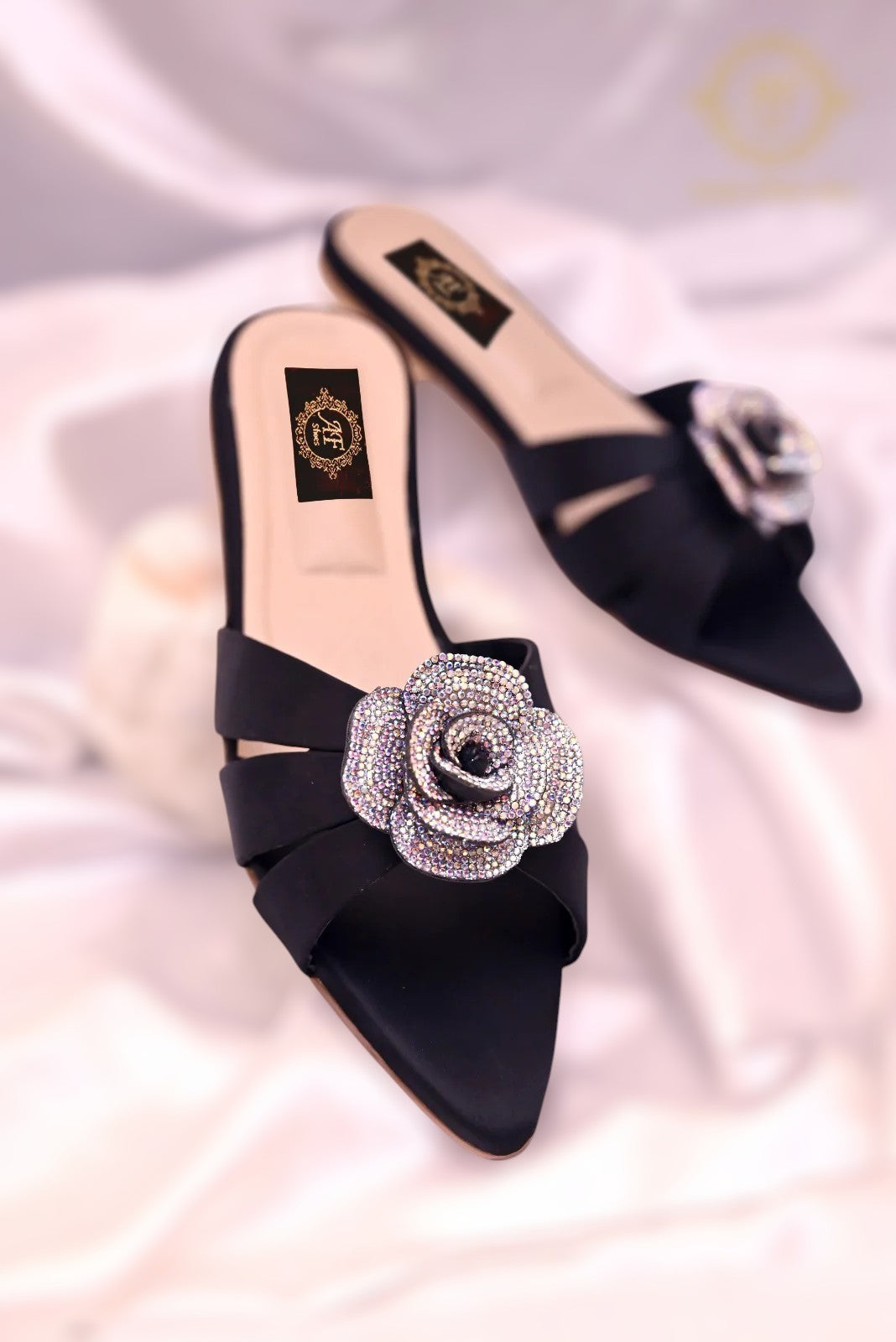 Twilight in Peach Pink, Gold, Black & Silver – Radiant Elegance For Women