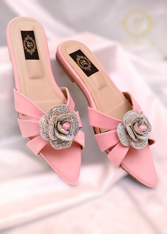 Twilight in Peach Pink, Gold, Black & Silver – Radiant Elegance For Women