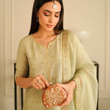 "Faith" Blush Clutch – Grace in Every Stitch By Dazzle