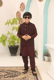 Summer Brown Waistcoat Coat Suit For Boys