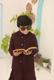 Summer Brown Waistcoat Coat Suit For Boys