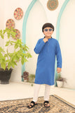 Elegant Cold Blue Kurta Pajama with Intricate Embellishments For Boys (Copy)