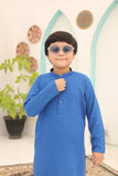 Elegant Cold Blue Kurta Pajama with Intricate Embellishments For Boys (Copy)