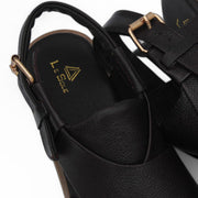 Black & Brown Premium Handmade Leather Peshawari Chappal For Men
