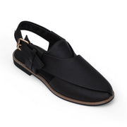Black & Brown Premium Handmade Leather Peshawari Chappal For Men