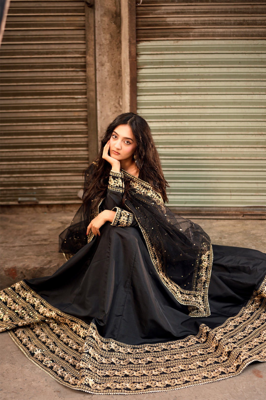 Mehnaz Rabia Luxury Silk 16-Panel Maxi with Dupatta For Women