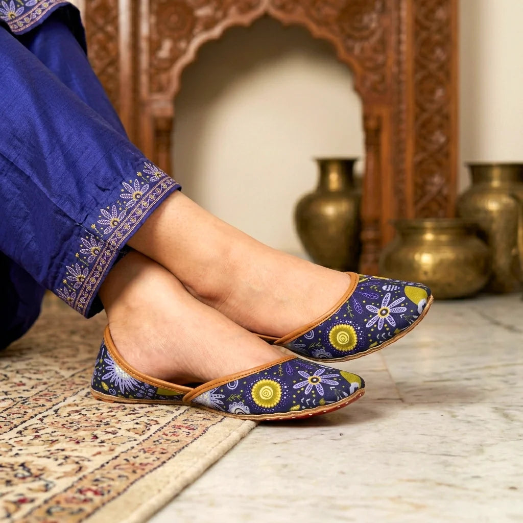 Heritage Luxe Printed Khussa For Women