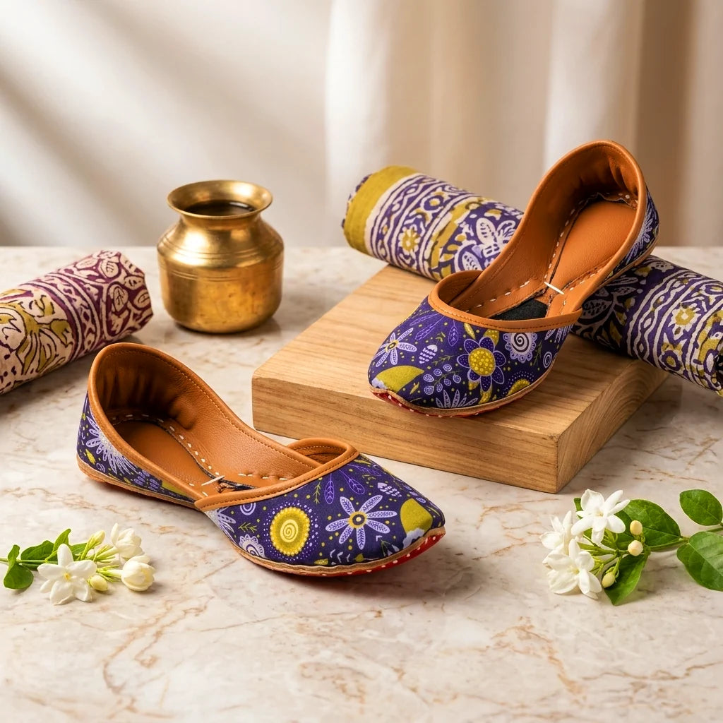 Heritage Luxe Printed Khussa For Women