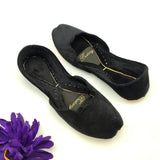 Plain Black Velvet Khussa – Rangreza Collection For Women