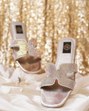 Hana Silver Slides - Embellished with High-Quality Size Zero Zircons For Women