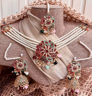 Zayvera Royal Stone Choker Set For Women