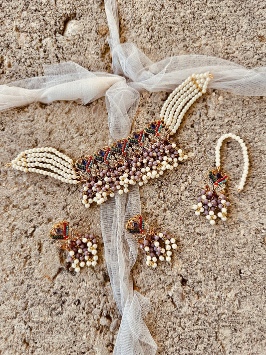 Naulakha Royal Mughal Choker Set For Women