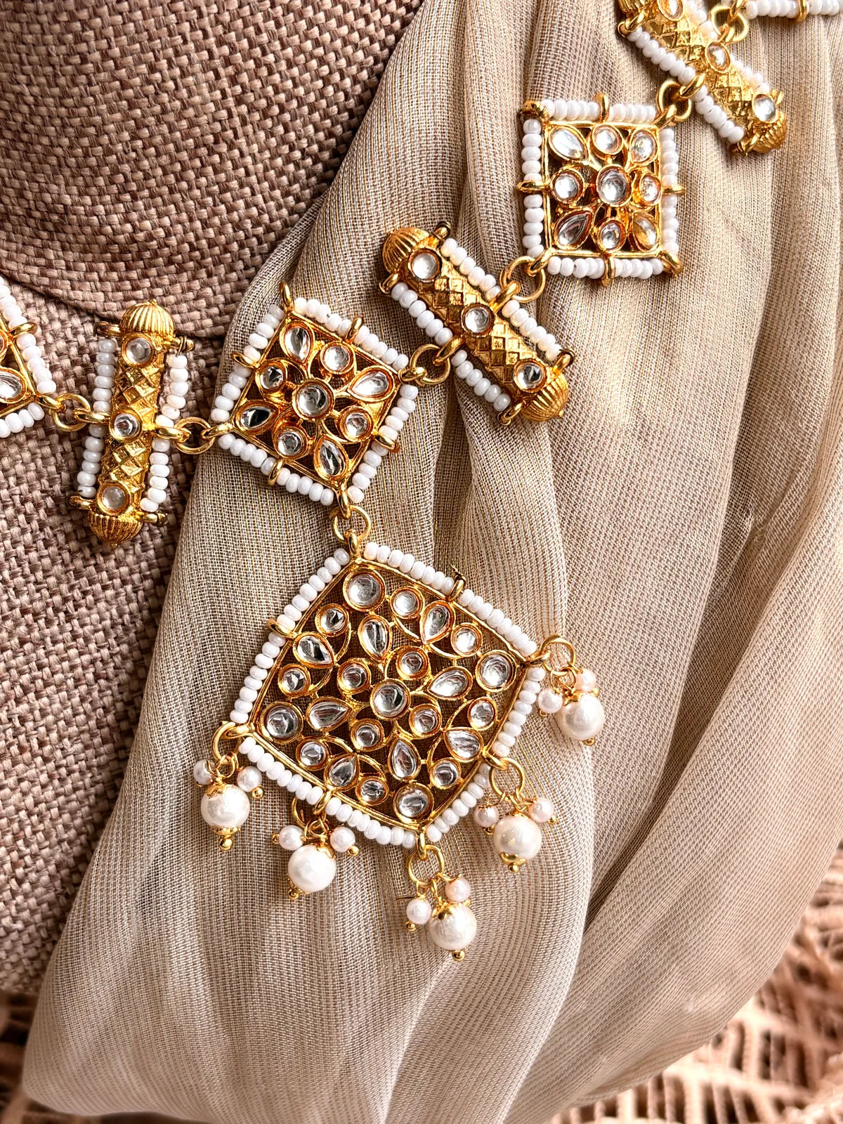 Royal Kundan Pearl Matha Patti For Woman