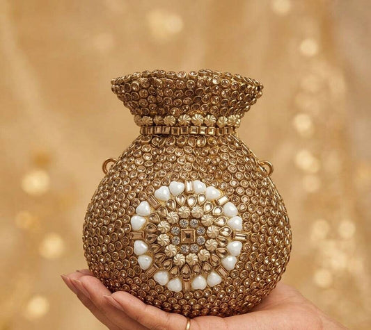 Golden Royale Luxe Potli Bag For Women