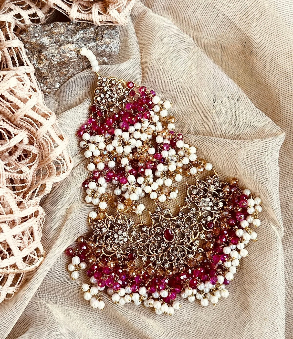 Royal Grace Bridal Side Headpiece For Woman