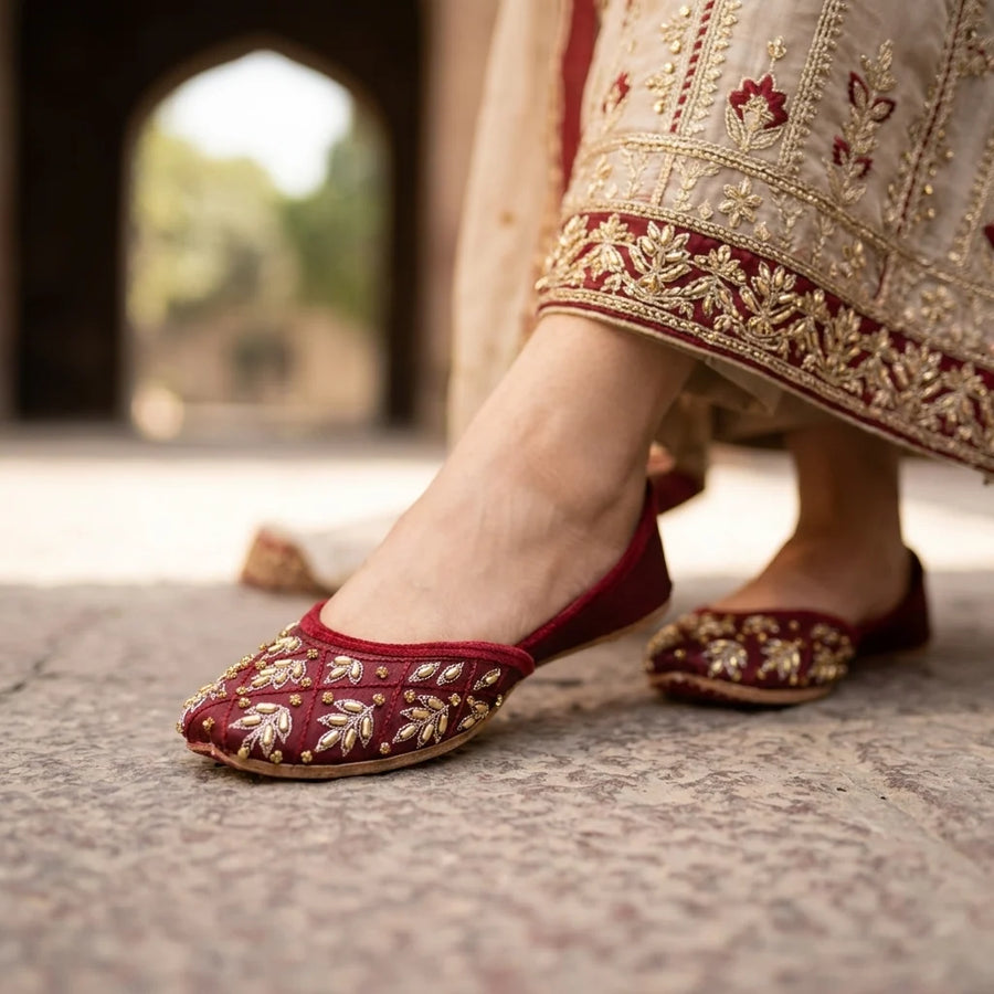 Heritage Luxe Embroidered Khussa For Women