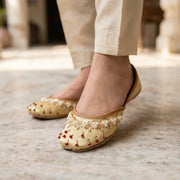 Royal Stitch Handcrafted Embroidered Khussa For Women