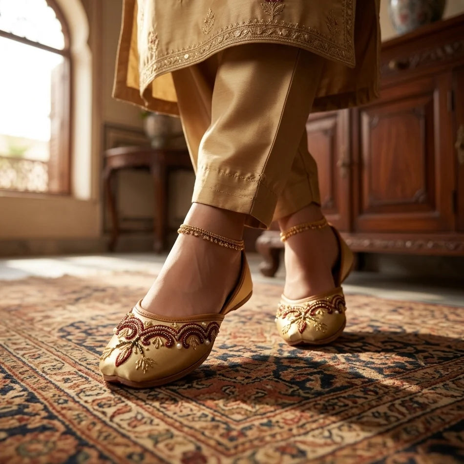 Heritage Charm Handcrafted Khussa For Women