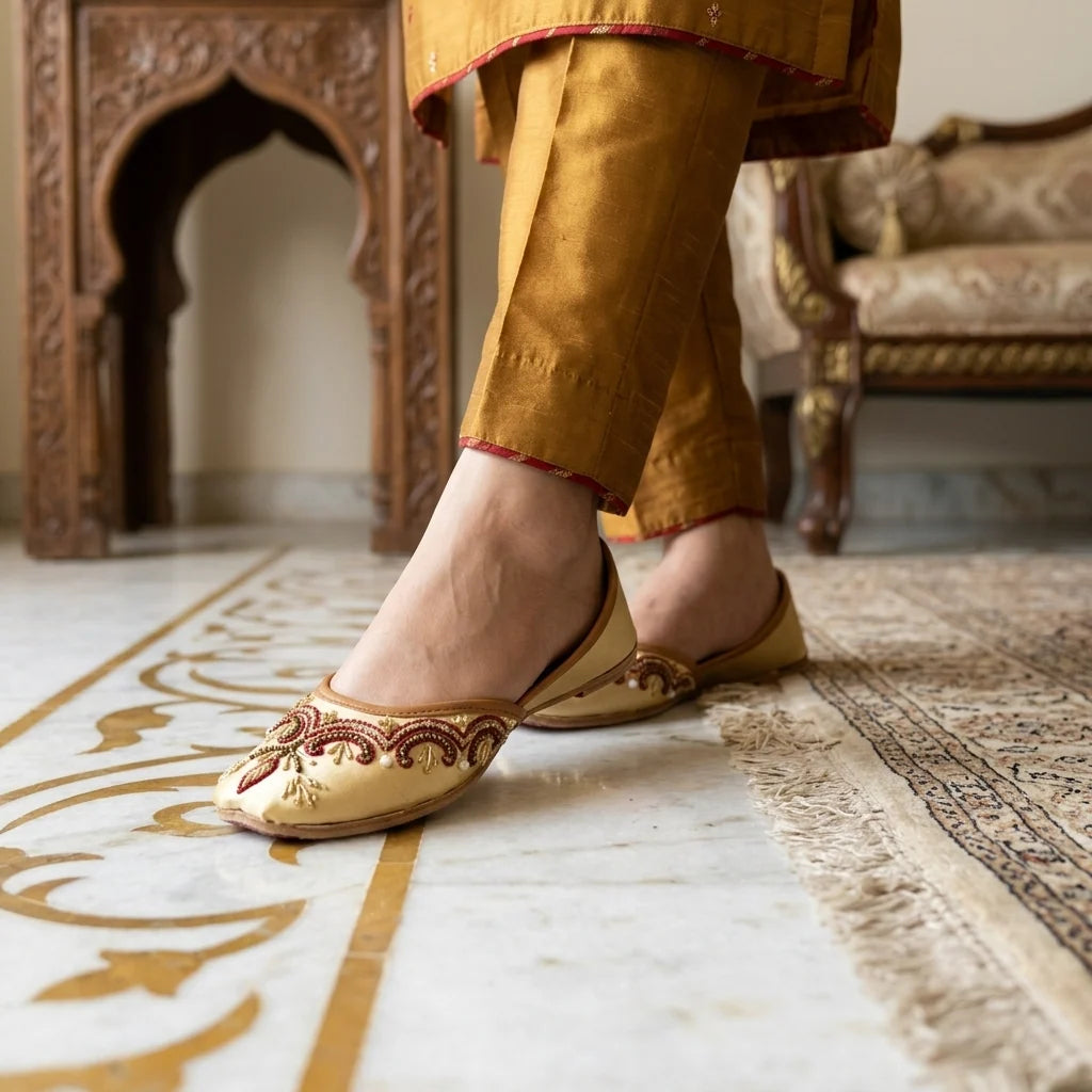 Heritage Charm Handcrafted Khussa For Women