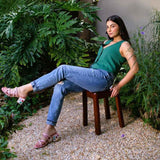 Mystical Garden Heels – Embroidered Summer Charm For Women