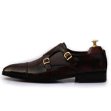 Brown Soft Leather With Flawlessly Hand Painted Shoes for Men