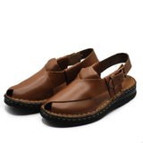 Mustard Leather Peshawari Chappal/Sandals For Men