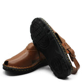 Mustard Leather Peshawari Chappal/Sandals For Men