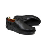 Black Casual Leather Shoes For Men