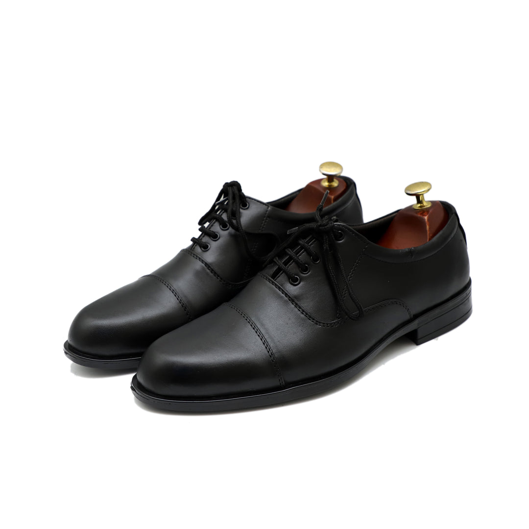 Black Handmade Leather Shoes For Men