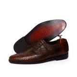 Brown Le Ost Leather Lace UPS Shoes For Men