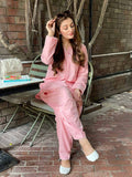 Blush (Pinkish) – Embroidered 2-Piece Cotton Lawn Outfit For Women