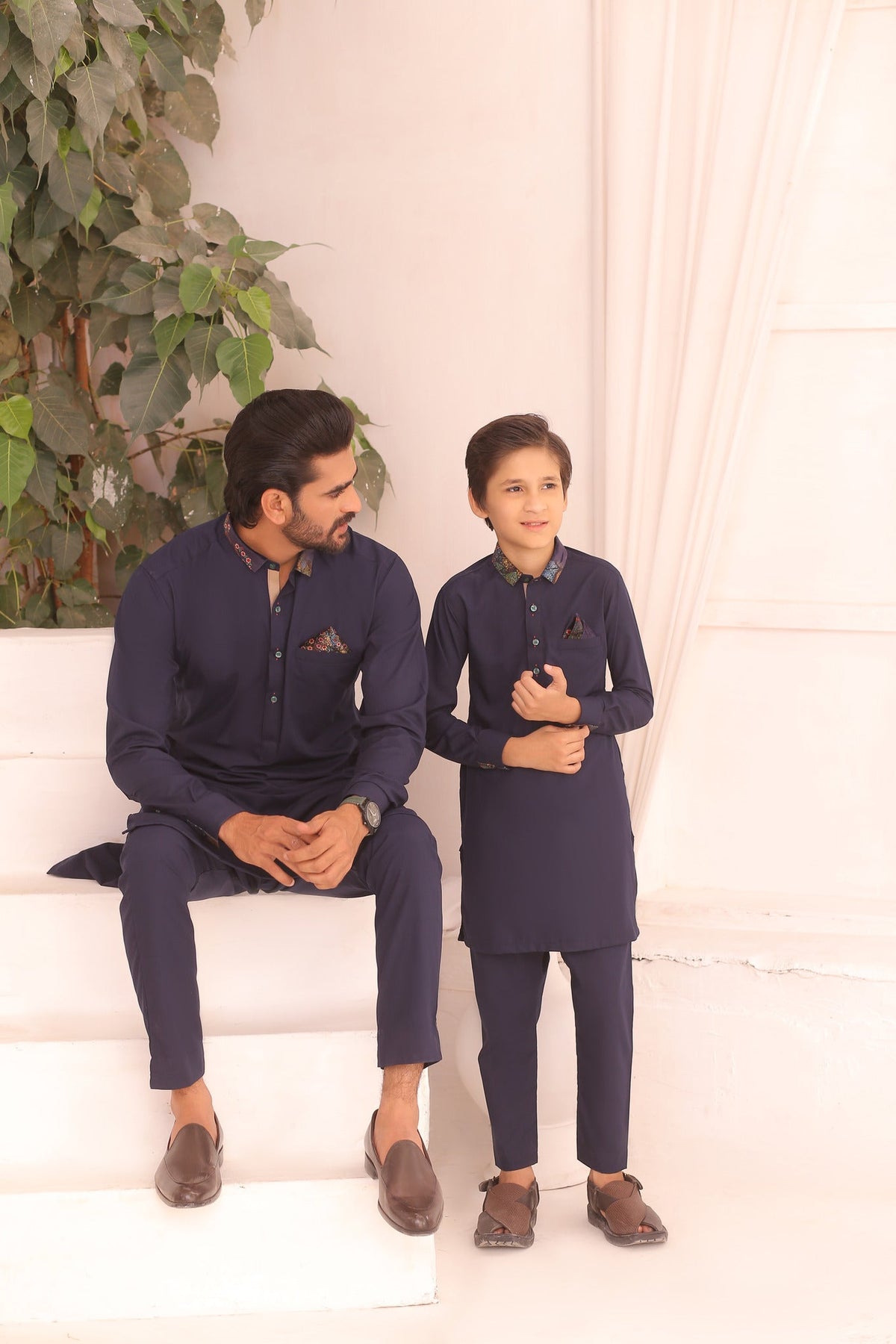 Casual Father & Son Matching Kurta Pajama Set For Men & Kid