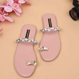 Blush Bloom Sandals – Pearl & Shimmer Elegance For Women