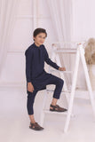 Blue Father & Son Matching Kurta Pajama Set For Men & Kid