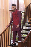 Maroon Color Tux Style Waist Coat For Men