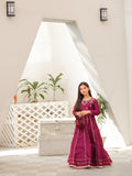 Afaaf Maxi - Timeless Elegance in Magenta Pink For Girls