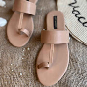 Cyra Kolha Minimalist Vegan Leather Kolhapuri For Women