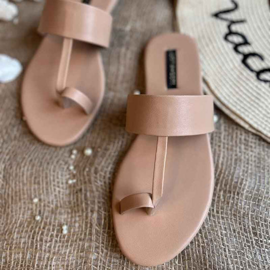 Cyra Kolha Minimalist Vegan Leather Kolhapuri For Women