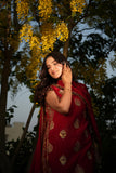 Laal-Hira Premium Soft Silk 3-Piece Suit For Women