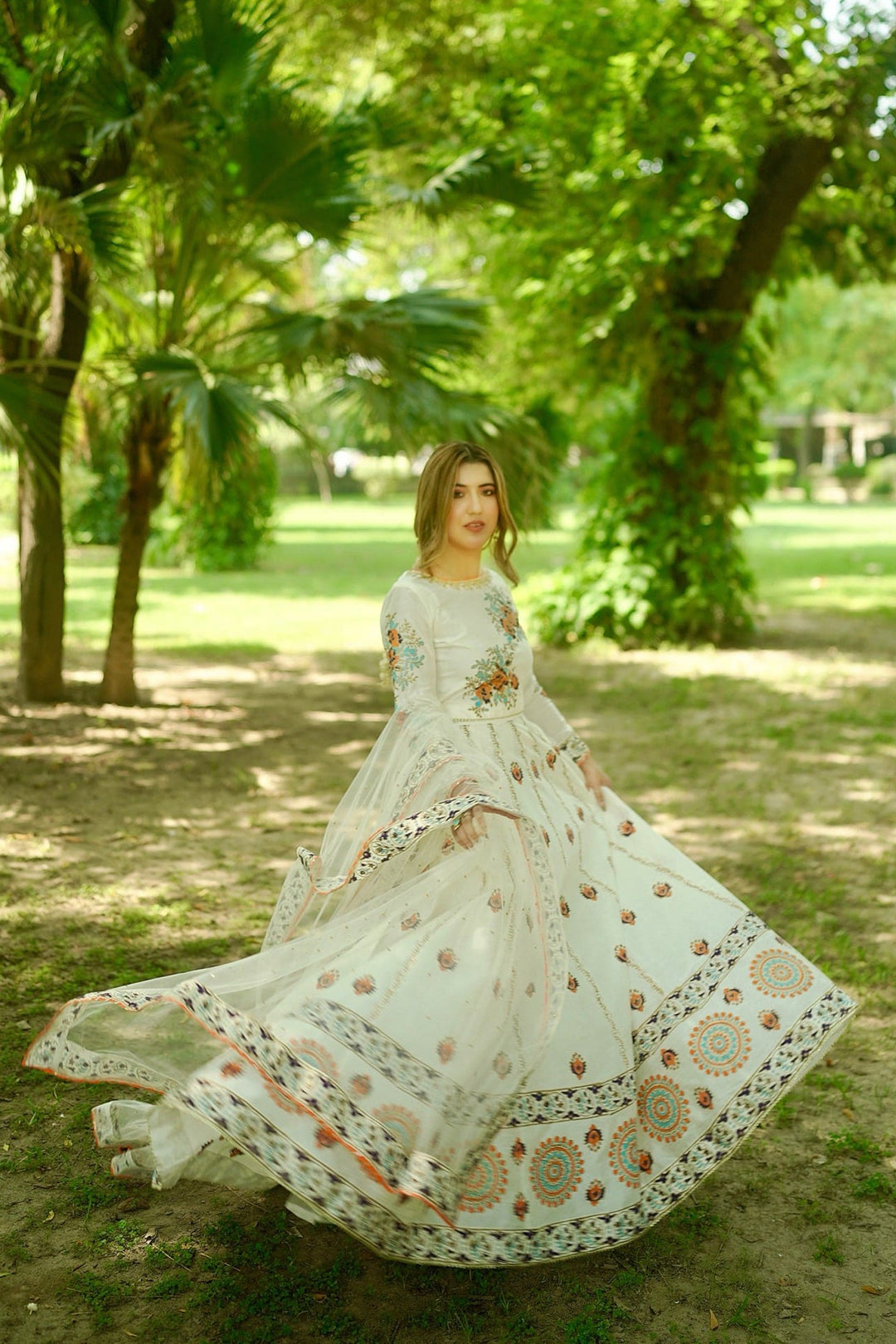 Diya Off-White Raw Silk Lehenga Choli with Net Dupatta For Women