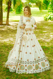 Diya Off-White Raw Silk Lehenga Choli with Net Dupatta For Women