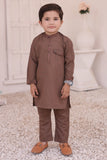 Elegant Brown Kurta and Trouser Set For Boys