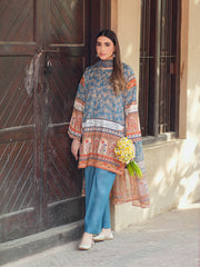 Elegant 3-Piece Printed Suit with Dupatta For Women
